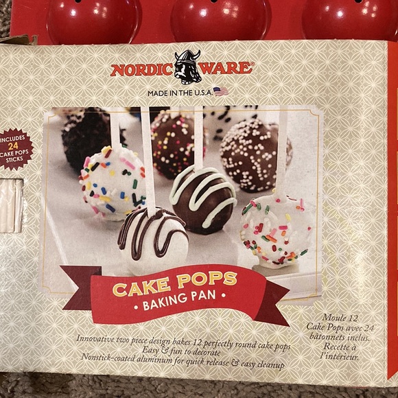Nordic Ware Donut Hole & Cake Pop Pan Bakeware w/ Sticks - Picture 2 of 4